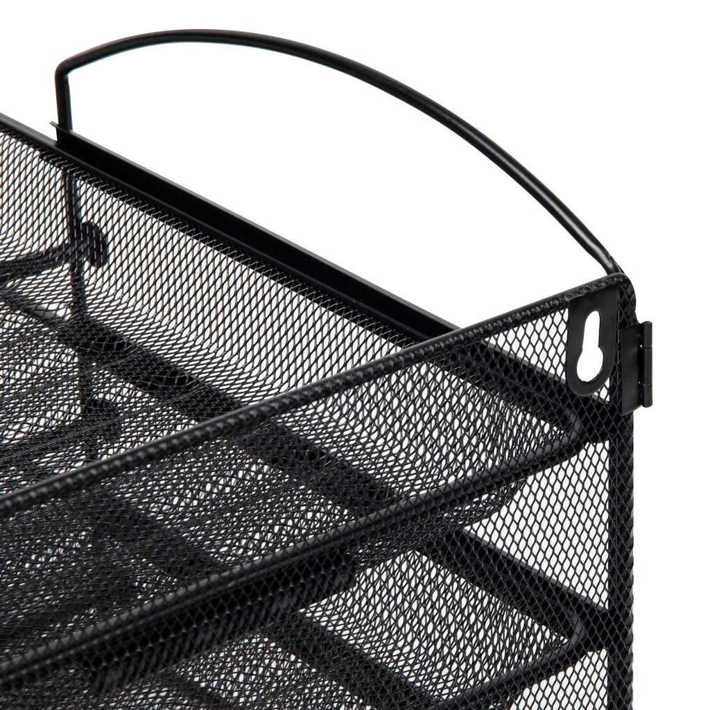 Black Metal Mesh Paper Tray F834716