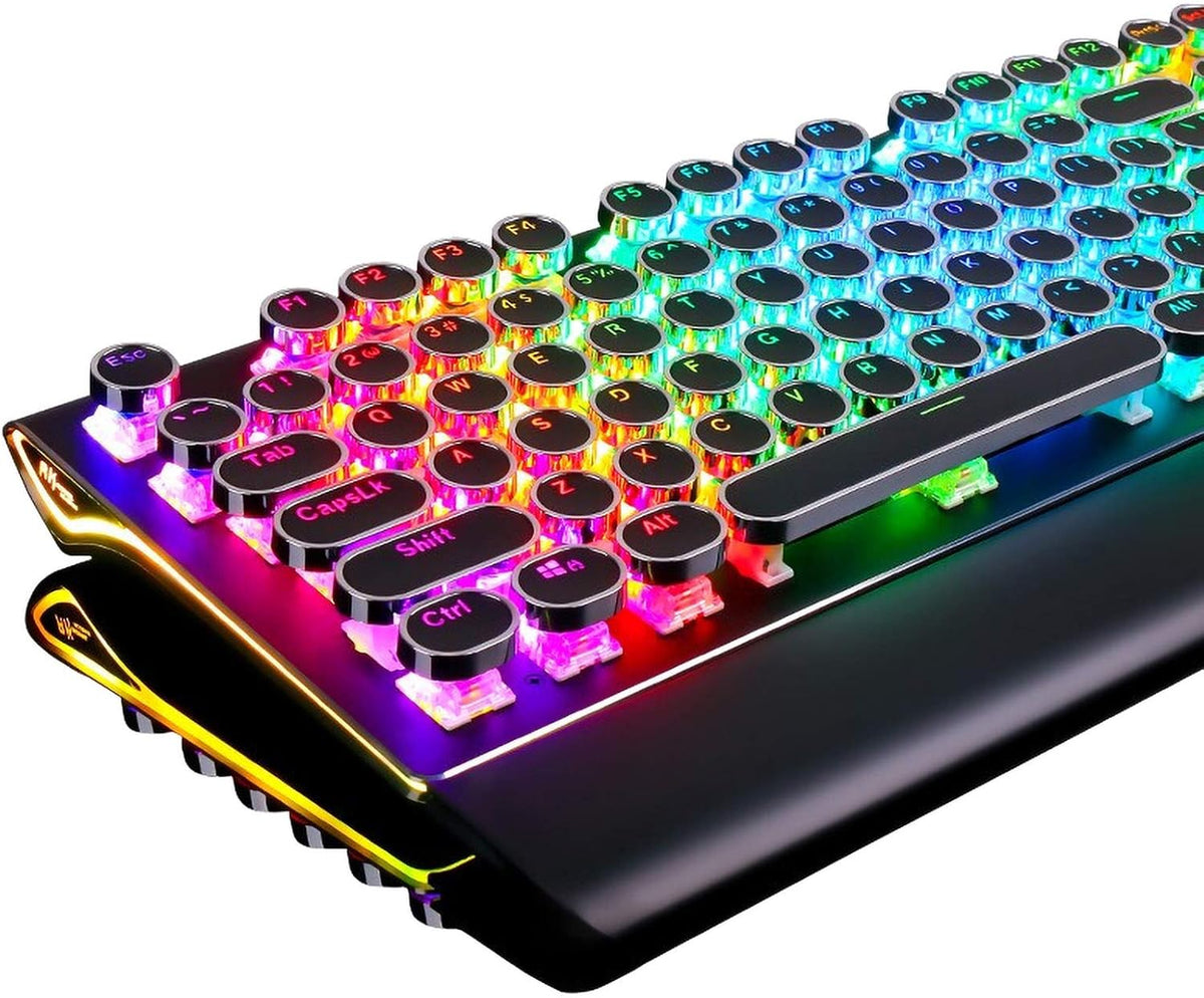 Black 108-Key Mechanical Gaming Keyboard with RGB Backlit B169069