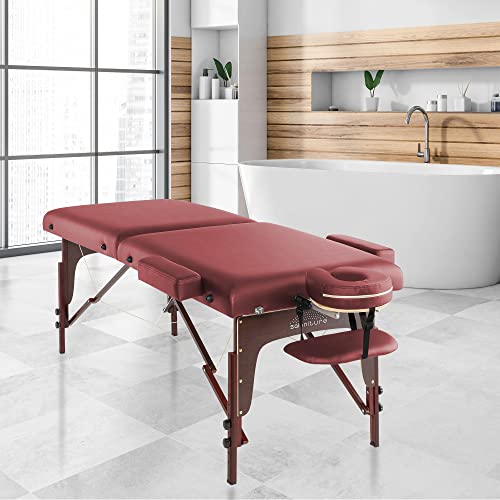 Lightweight Bi-Fold Memory Foam Massage Table with Carrying Case V532286