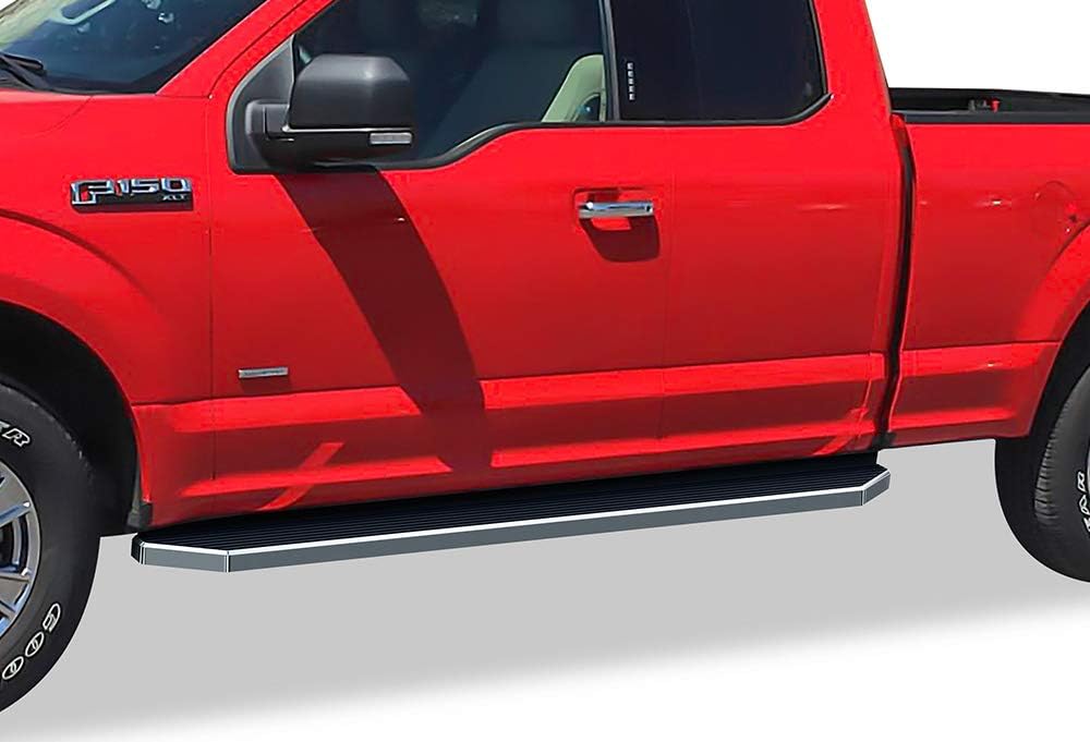 6in Matte Black Running Boards Nerf Bars Side Steps B219783