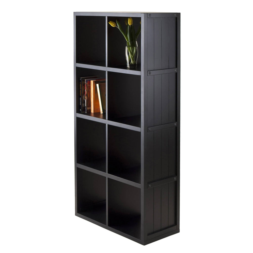 2 x 2 Cube Shelf with Wainscoting Panel V7145