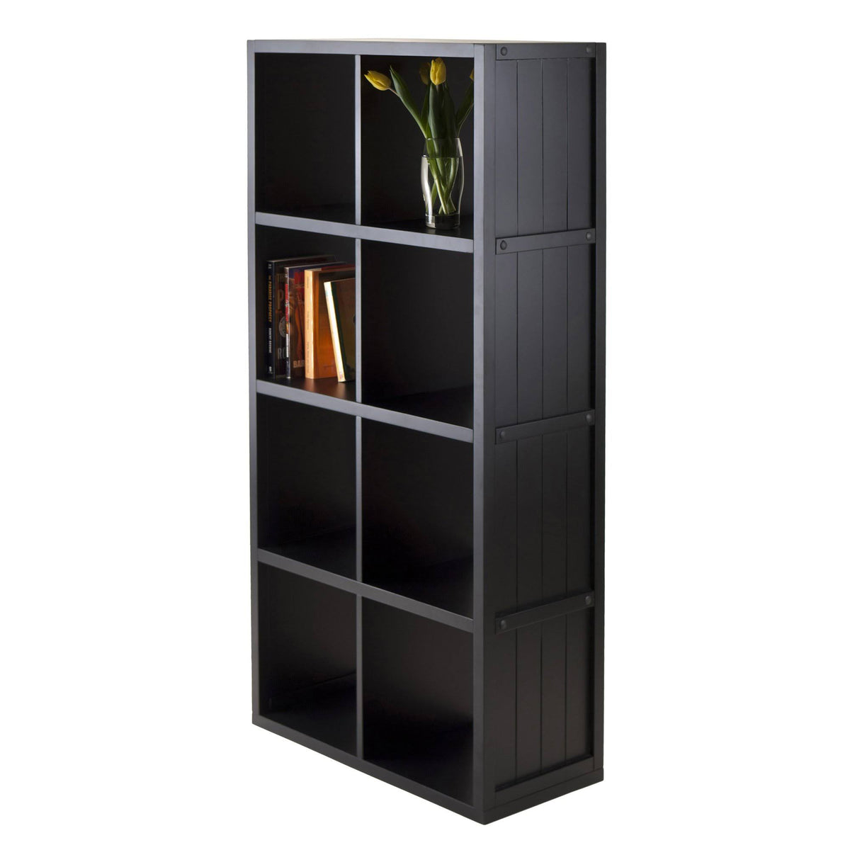 2 x 2 Cube Shelf with Wainscoting Panel V7145