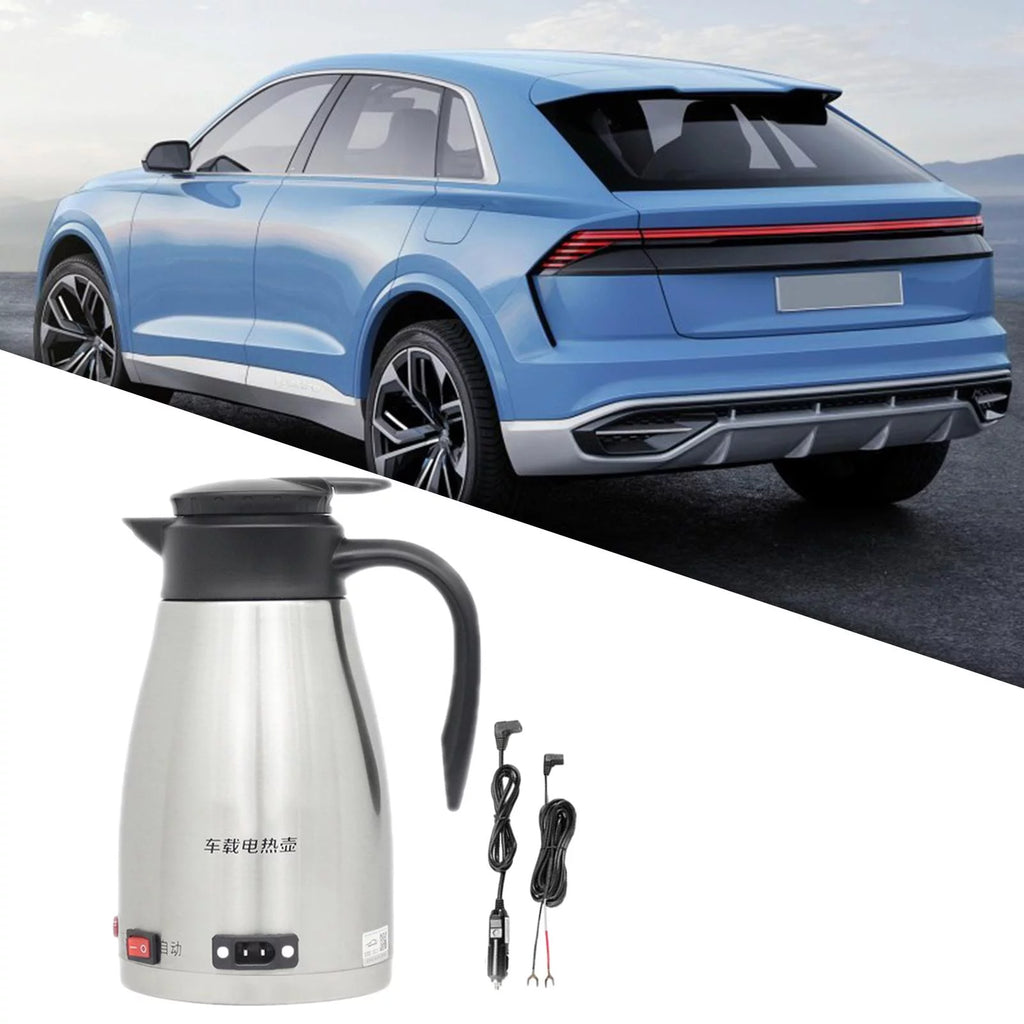 12V Stainless Steel Car Electric Kettle 1300ml H35855