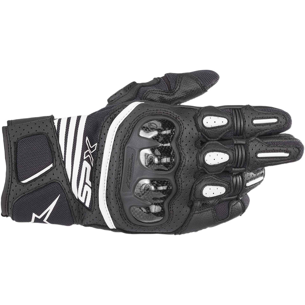 Black White Red Fluo Carbon Gloves Q6210
