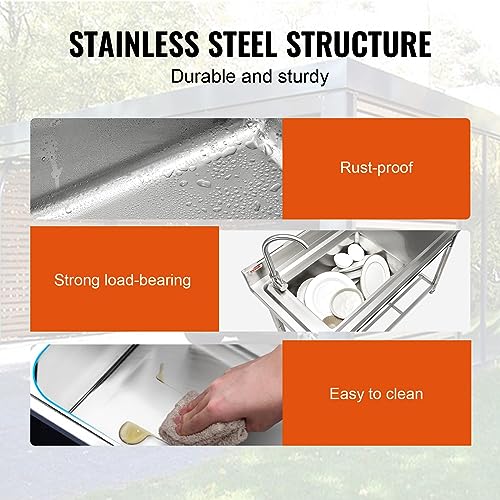 Stainless Steel 1 Compartment Utility Sink with Faucet R1872