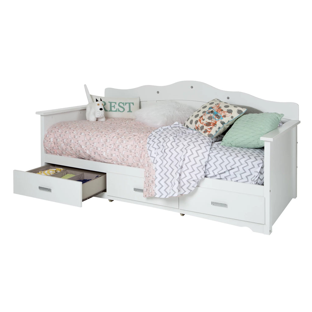 White Twin Daybed with Storage U322