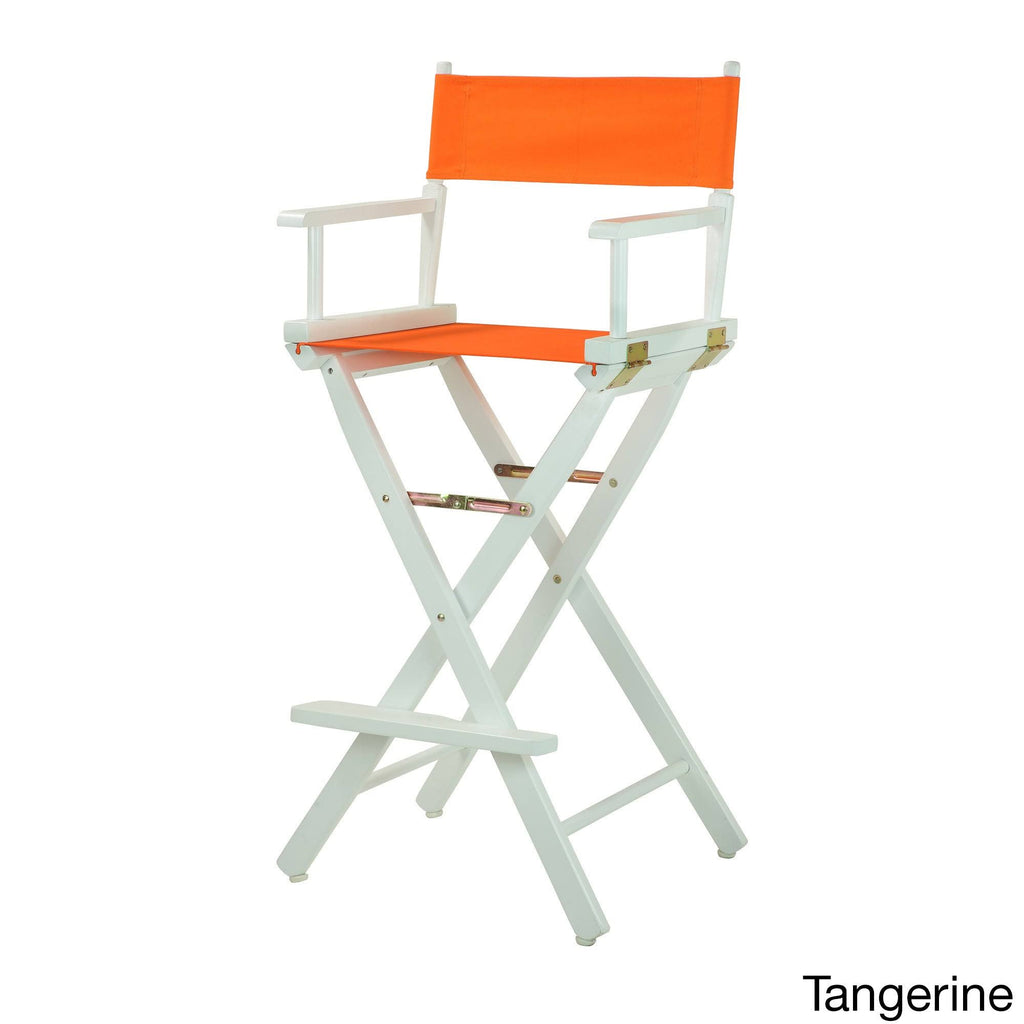 Director's Chair White Frame Tangerine Canvas D729233