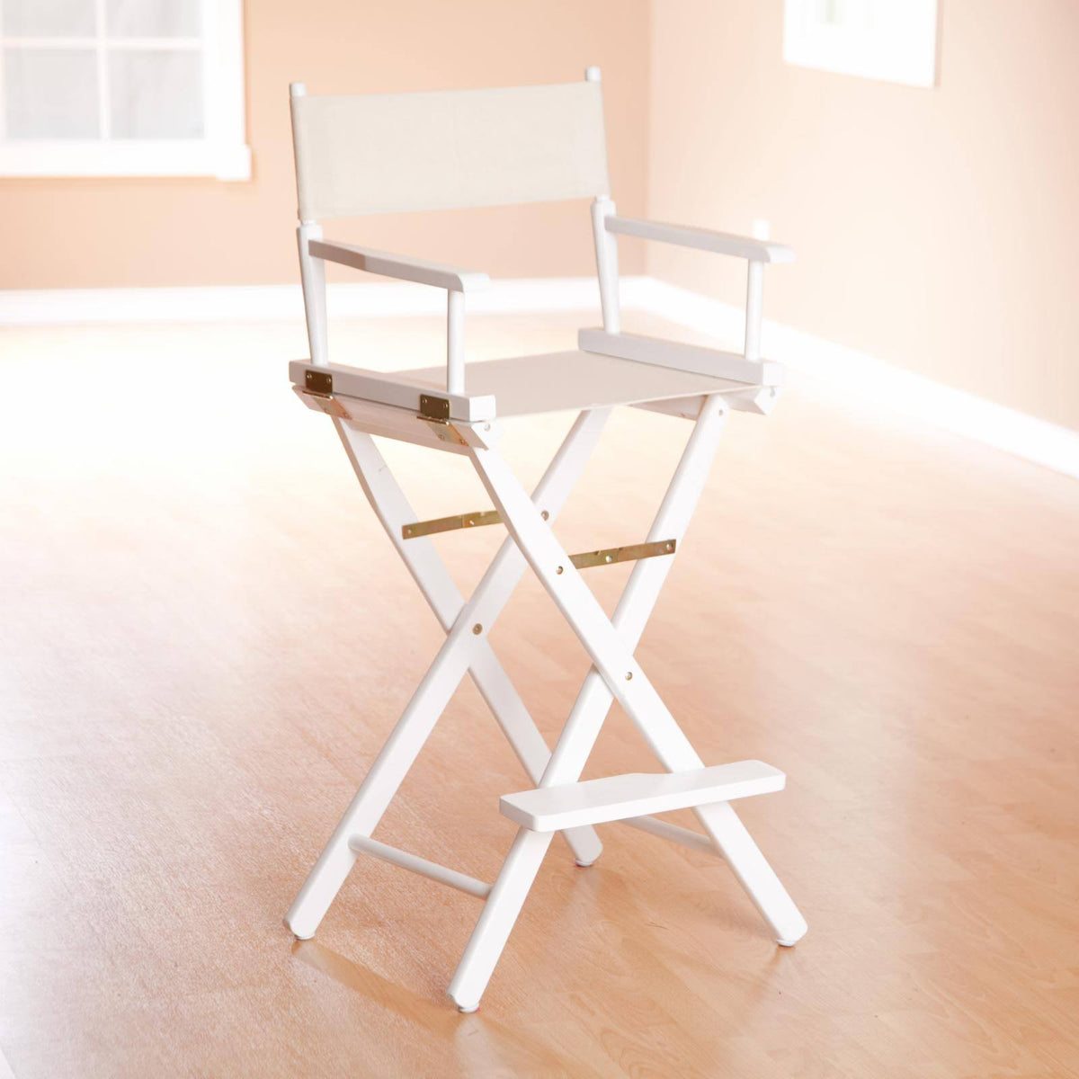 Director's Chair White Frame Tangerine Canvas D729233