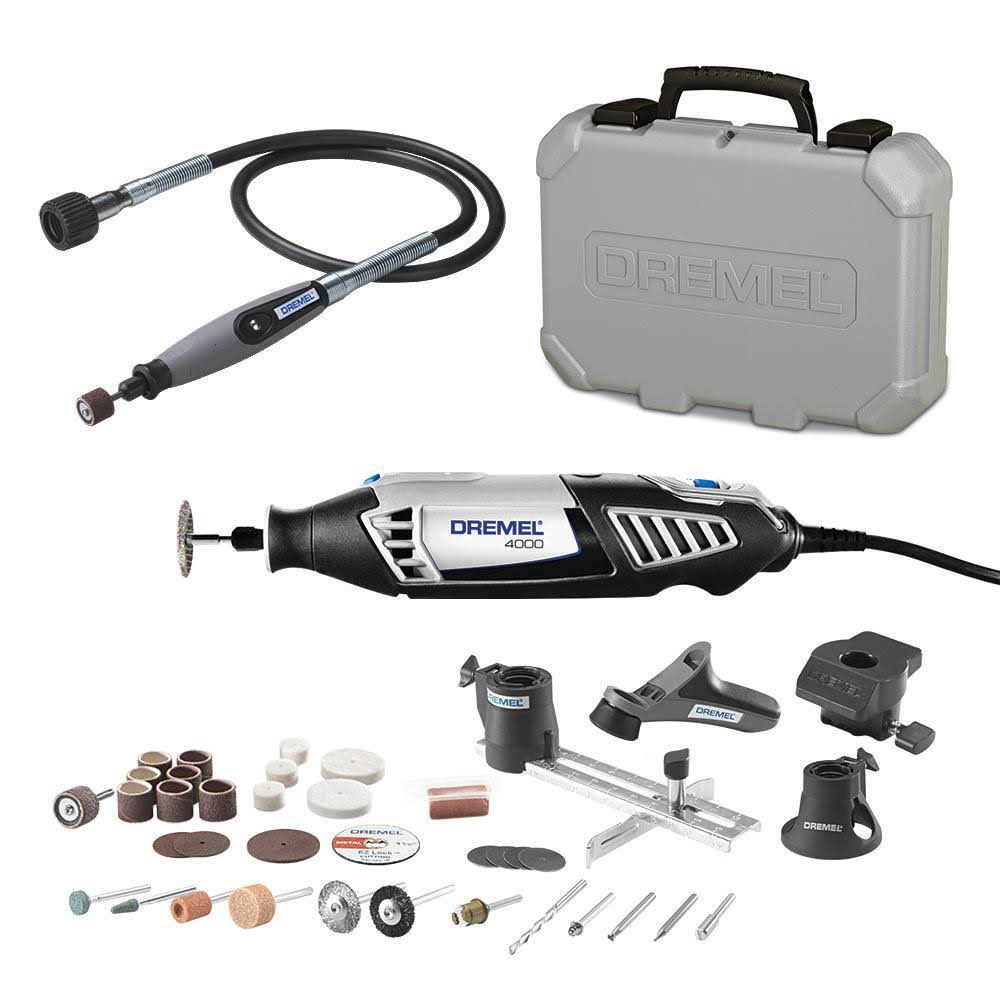 36 in. Flex-Shaft Attachment and Variable Speed Corded Rotary Tool Kit J667