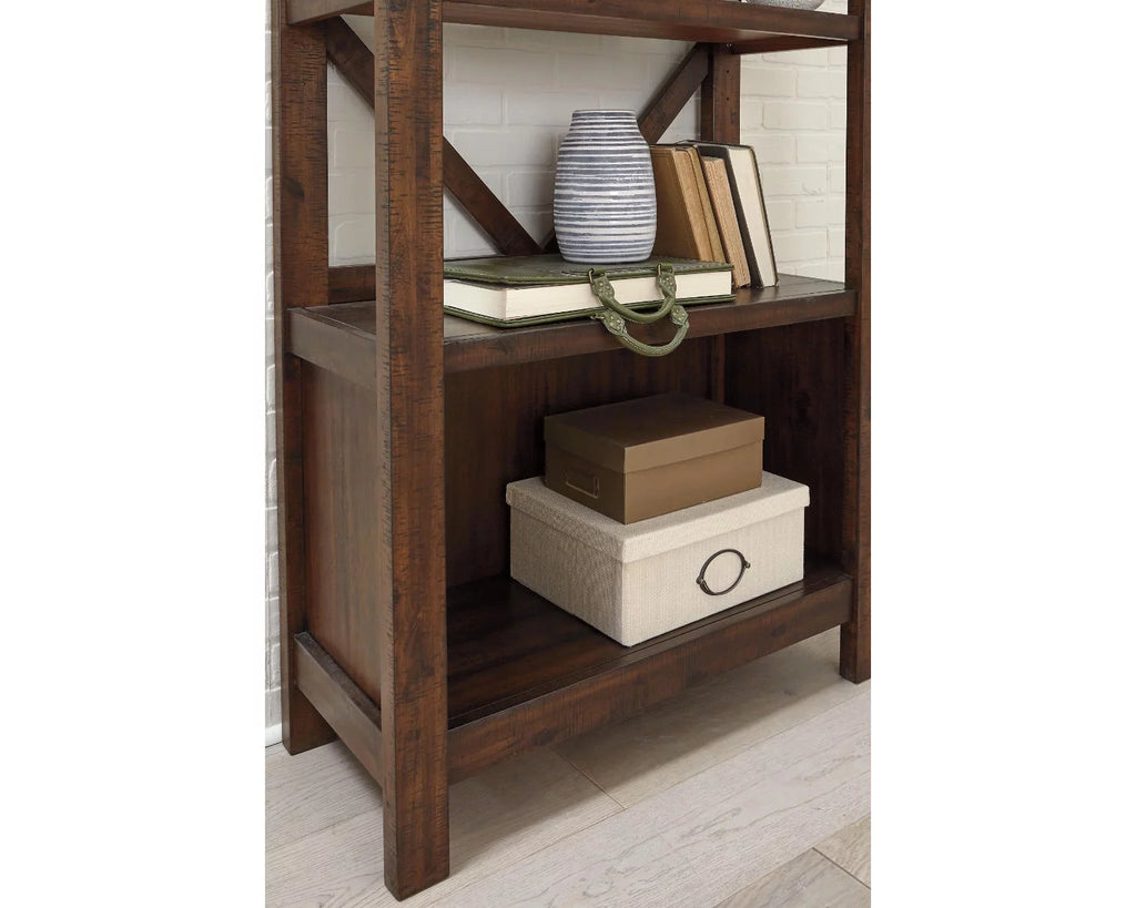 75" Rustic Brown Bookcase O777720