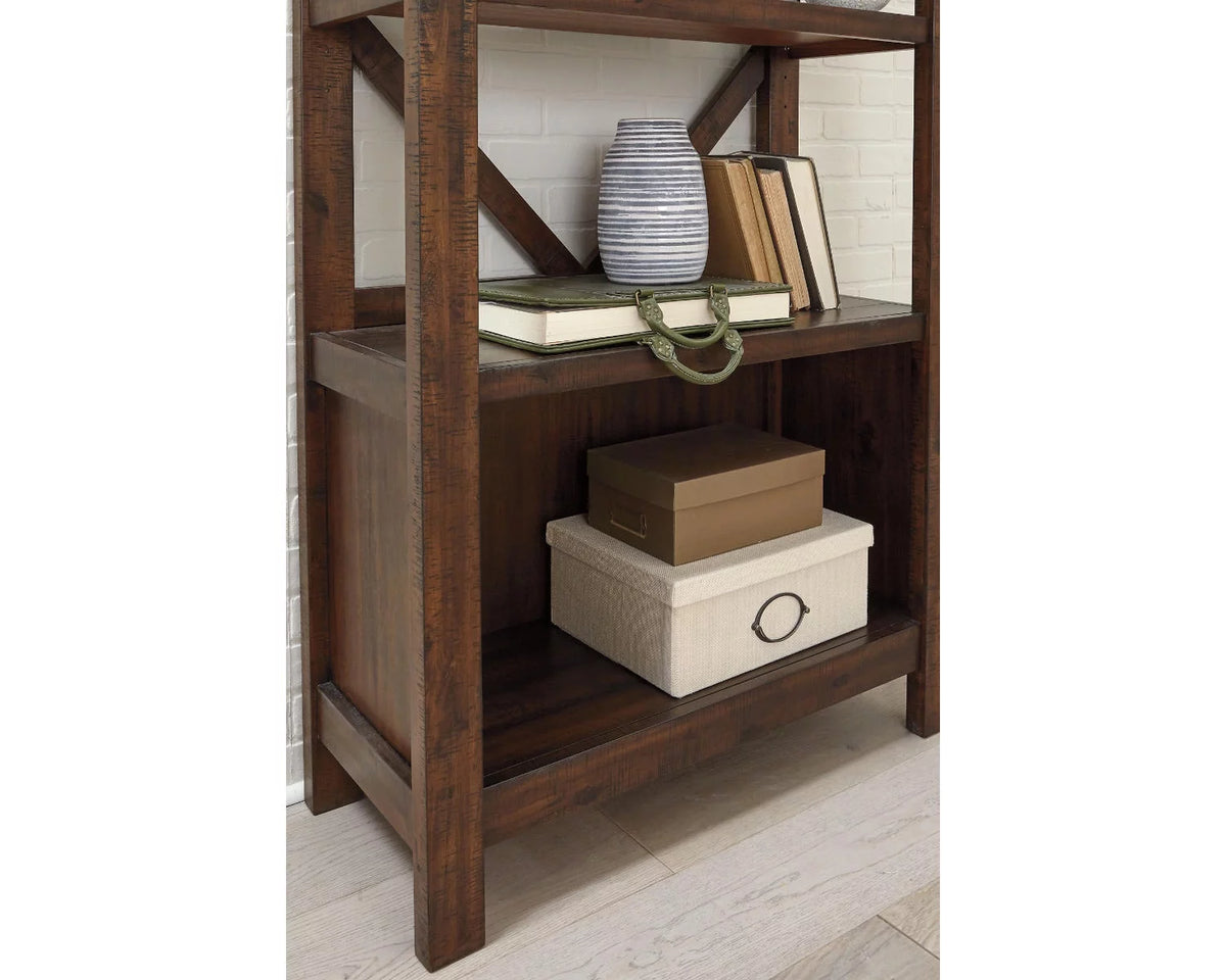 75" Rustic Brown Bookcase O777720