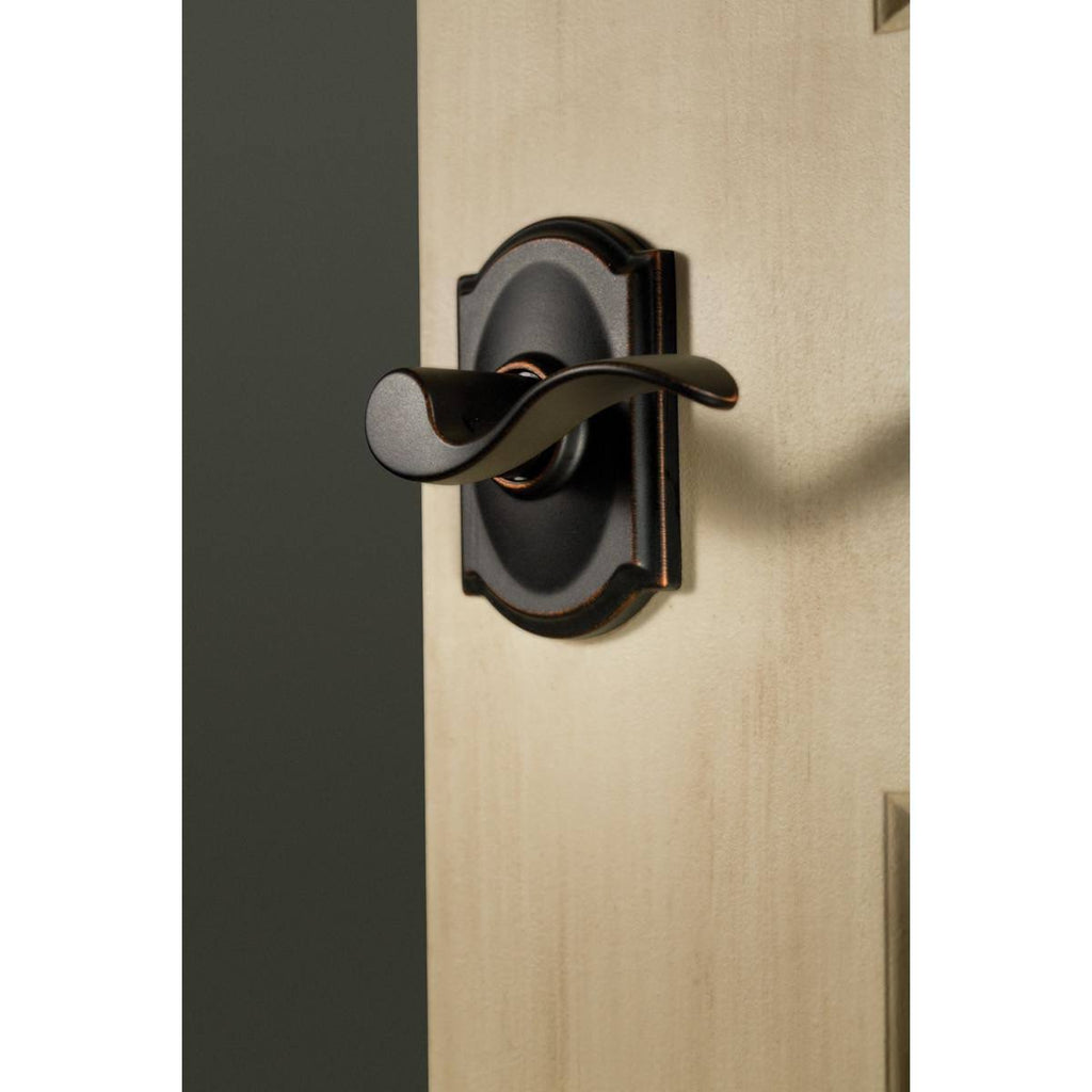 Polished Brass Single Cylinder Keyed Entry Door Lever Set X9419