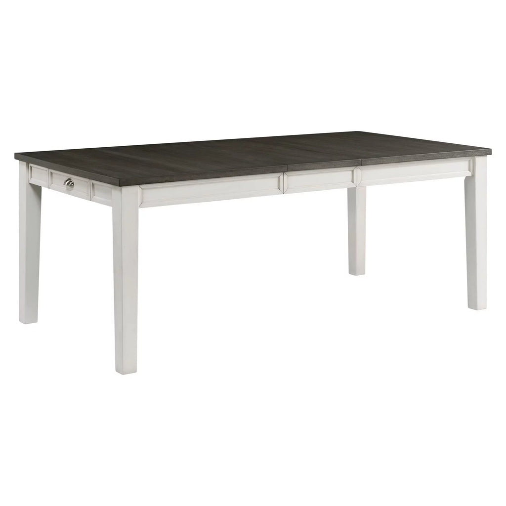 White Dining Table with Storage E6560