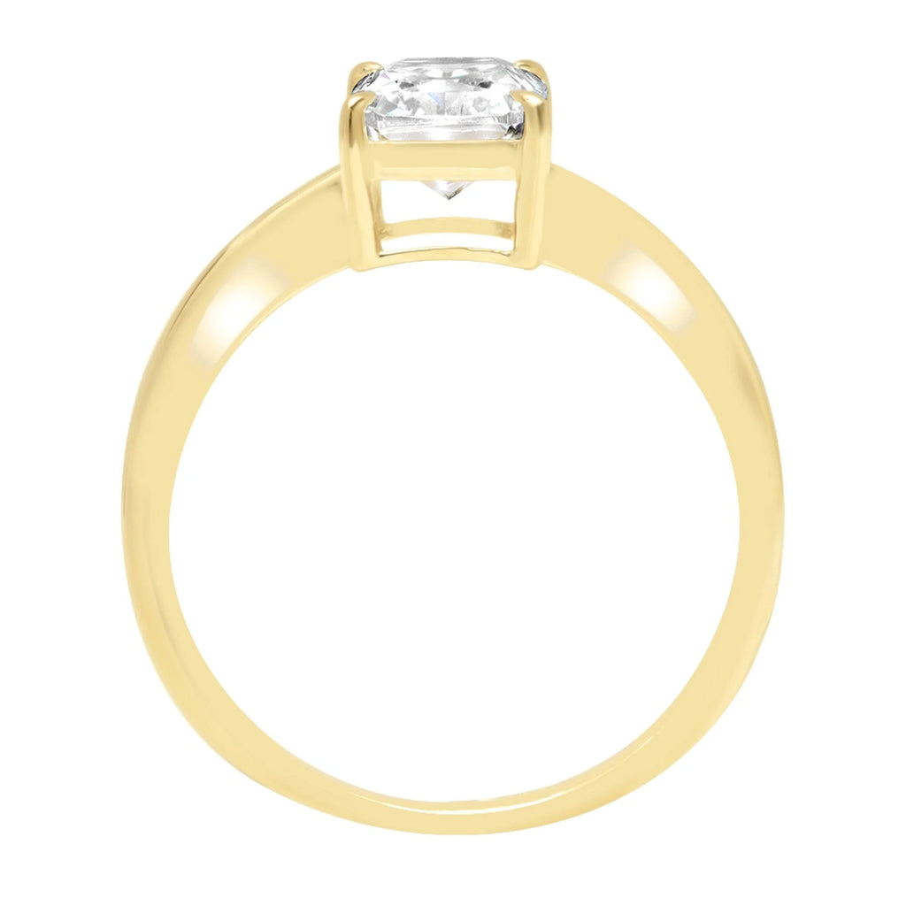 18K Yellow Gold Solitaire Engagement Ring G76420