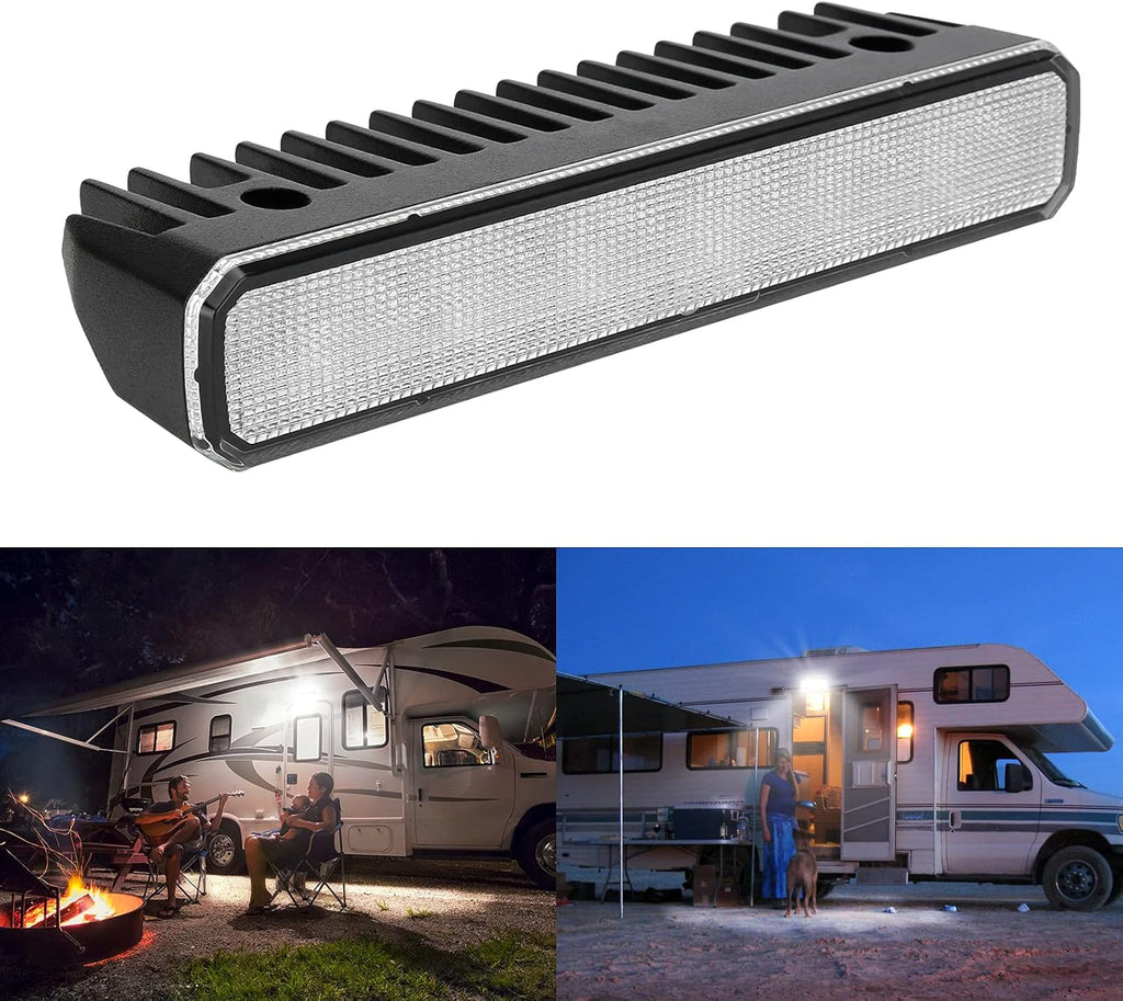 2 Pack 12V LED RV Ceiling Dome Lights with Touch Dimmer, Natural White 4000K F27058