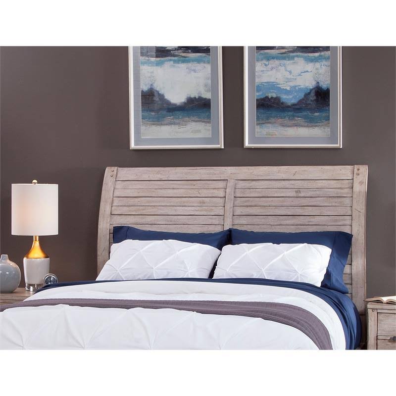 Whitewashed Queen Sleigh Headboard G3509