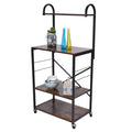 Microwave Storage Stand with Wheels Utility Shelf N4158