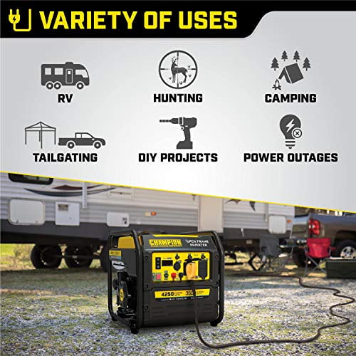 4250-Watt RV Ready Open Frame Inverter Generator F24965
