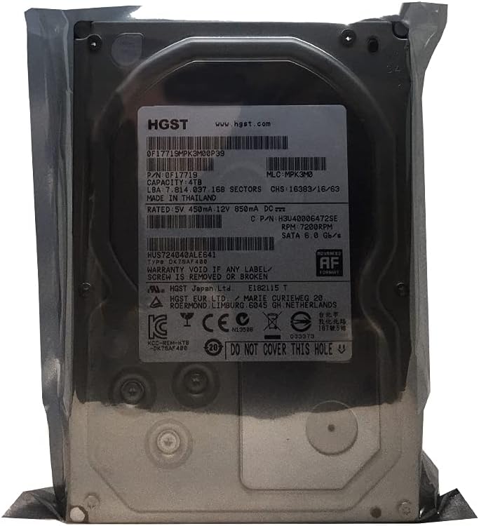 4TB 7200RPM 64MB Cache SATA 6Gb/s 3.5-inch Enterprise Hard Drive (Renewed) Pack of 2 D2293