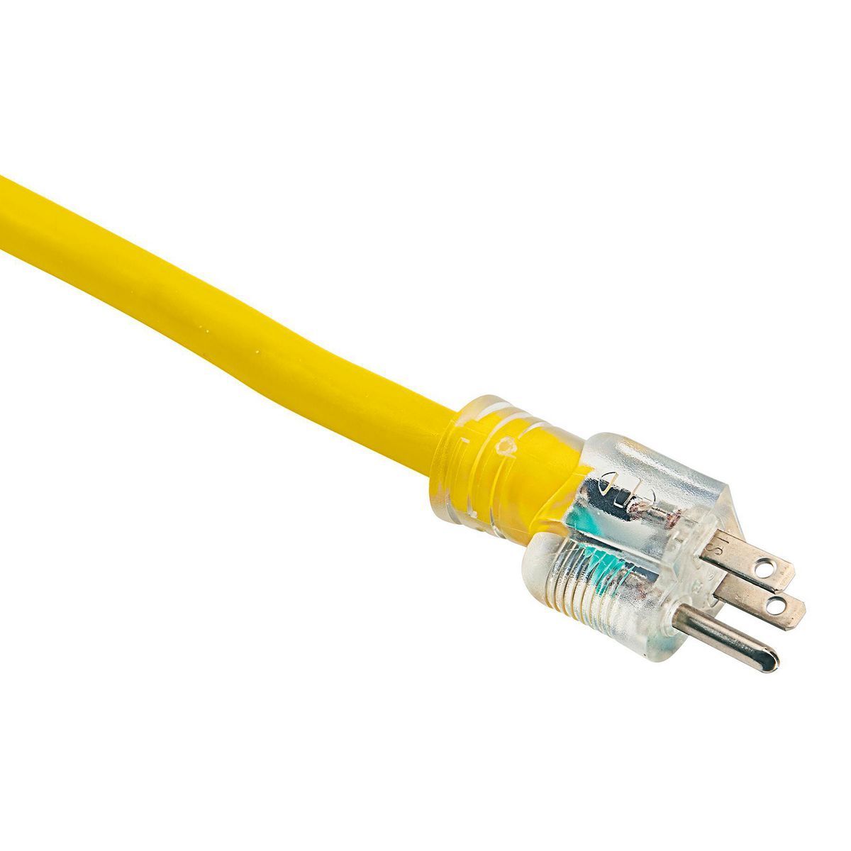 Yellow 25 ft. 10/3 Gauge Triple-Tap Extension Cord D4018