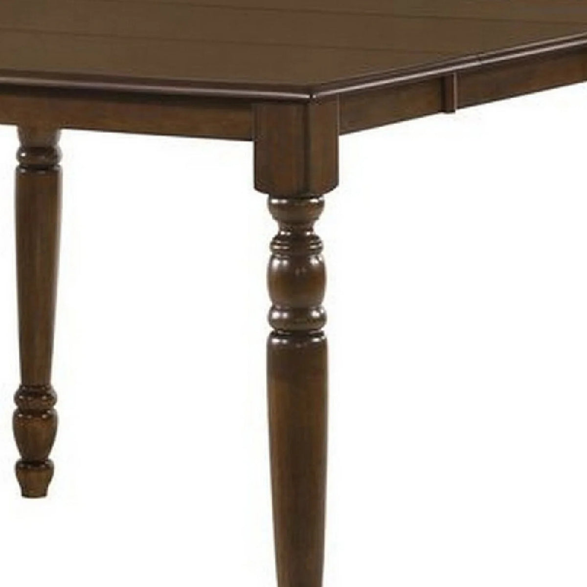 54 Inch Extendable Walnut Brown Square Counter Height Dining Table Z861722