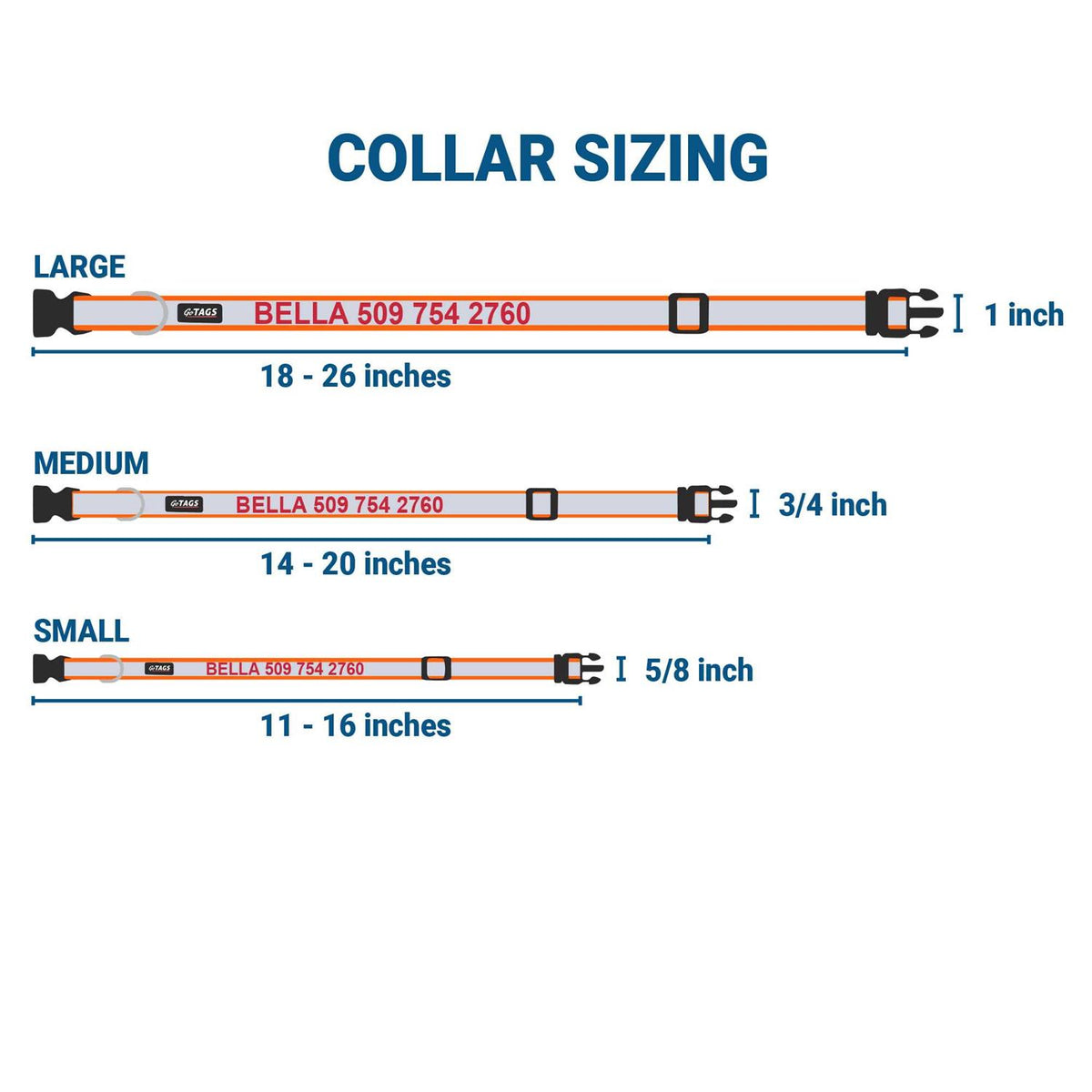 Nylon Personalized Dog Collar S18798