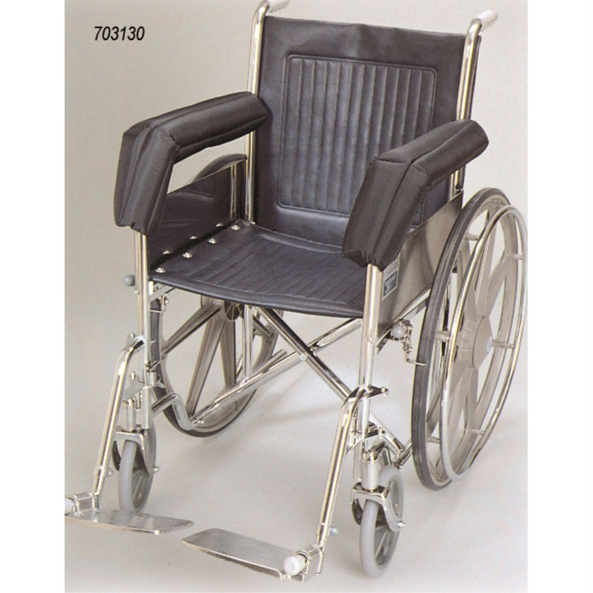 Wheelchair Foam Padded Nylon Extended Half Armrest Pads D685