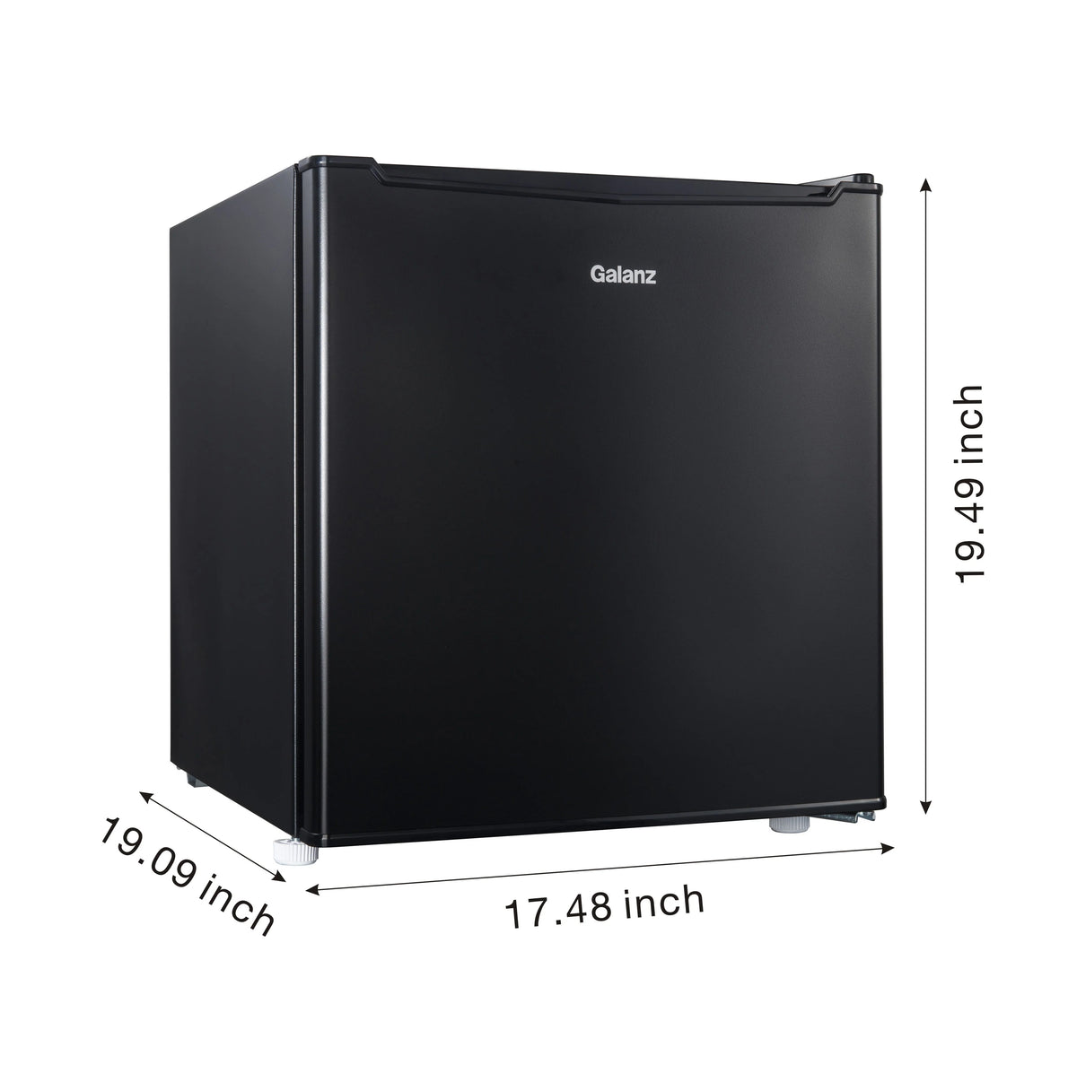 1.7 Cu ft Black Single Door Mini Fridge L30934