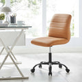 Black Tan Vegan Leather Office Chair A958962