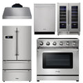 36 Electric Range, Range Hood, Refrigerator, Dishwasher, Wine Cooler U8879