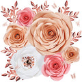 Large 3D Artificial Paper Flower Wall Decor K9050