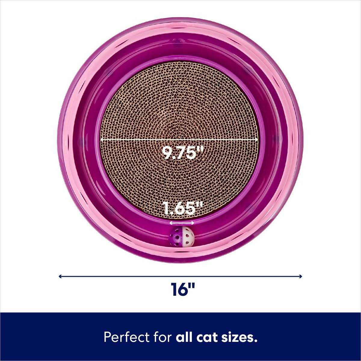 Scratch & Roll Scratcher Cat Toy with Catnip K25719