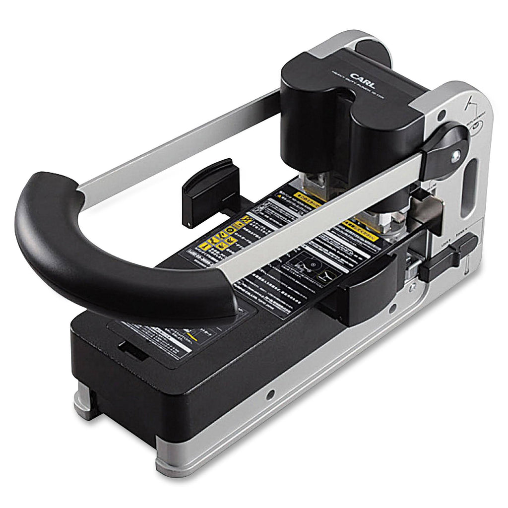 Extra Heavy-Duty Two-Hole Punch, 300 Sheets, Gray Q698
