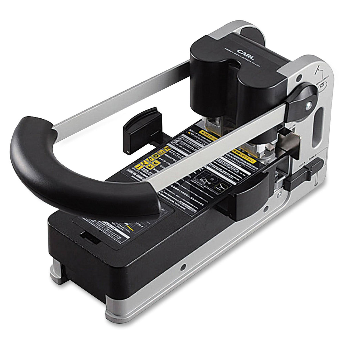 Extra Heavy-Duty Two-Hole Punch, 300 Sheets, Gray Q698