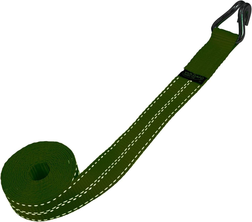 2 Inch x 15 Foot 4 Pack Winch Strap with Heavy Wire Hook J68834