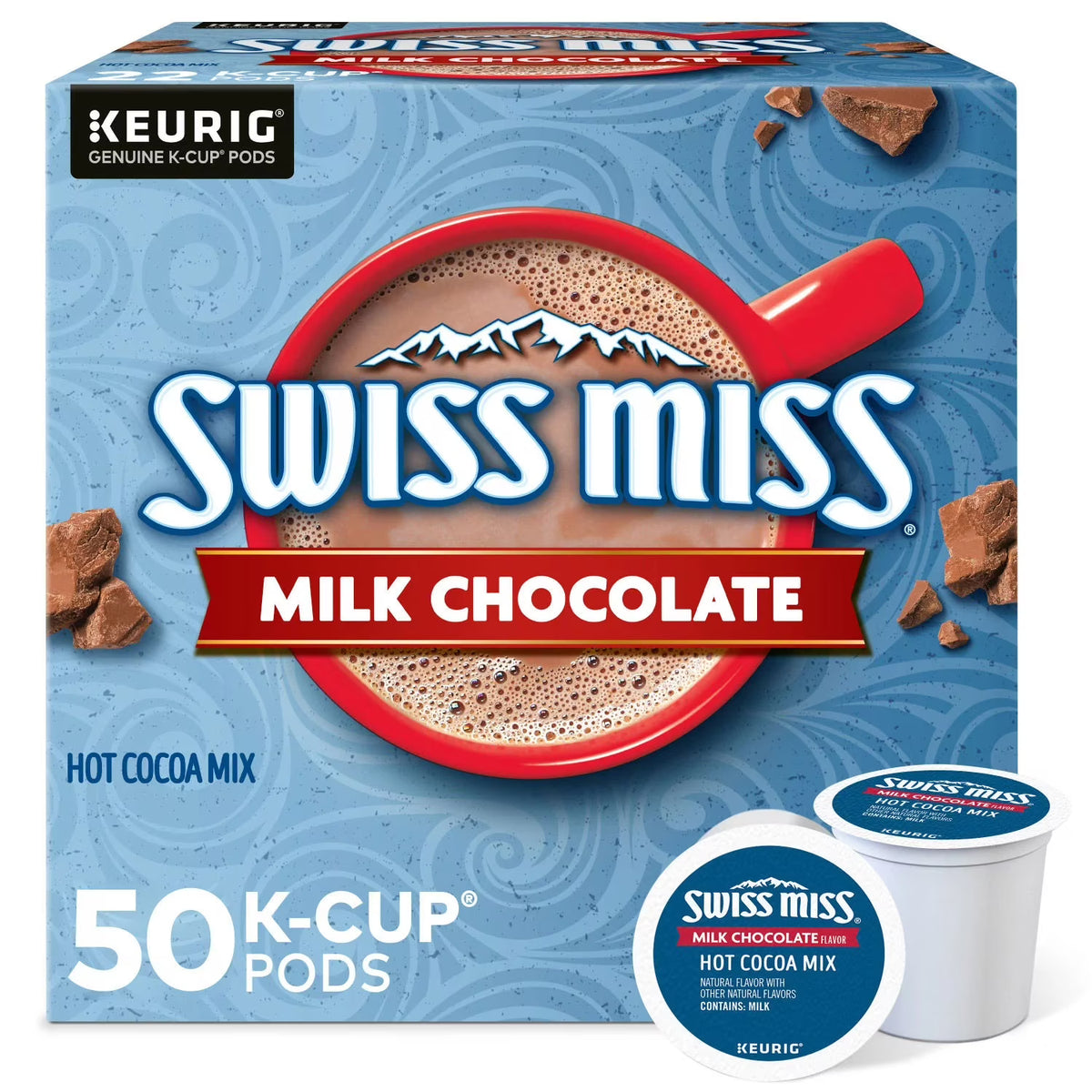 Milk Chocolate Cocoa K-Cup Pods, 0.65 Ounce (50 Count) O741638