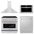 36 in. Gas Range, Range Hood, Microwave Drawer, Dishwasher J51037