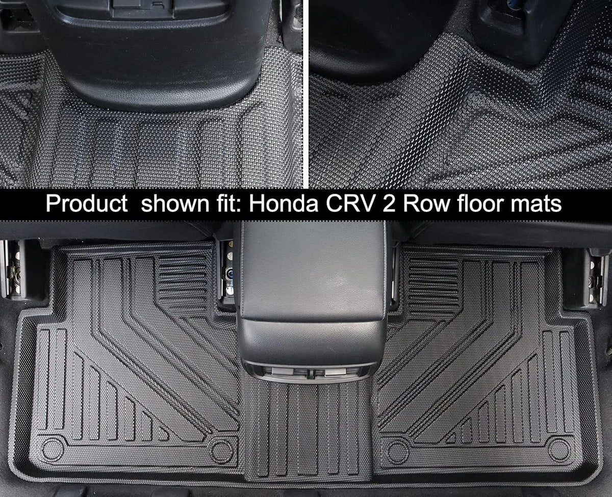 Black TPE Rubber Car Floor Mats and Cargo Trunk Liner Set B390