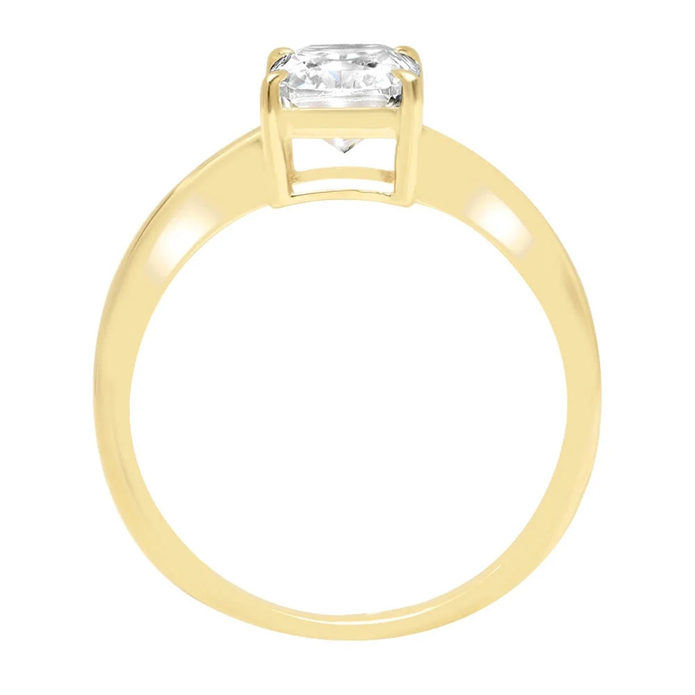 18K Yellow Gold Solitaire Engagement Ring G76420