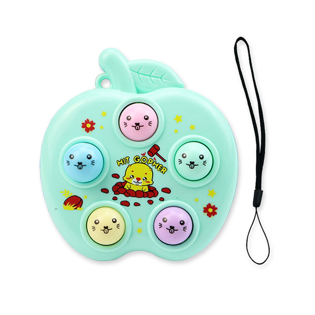 Mini Portable Whack-a-mole Game Console Keychain H690654