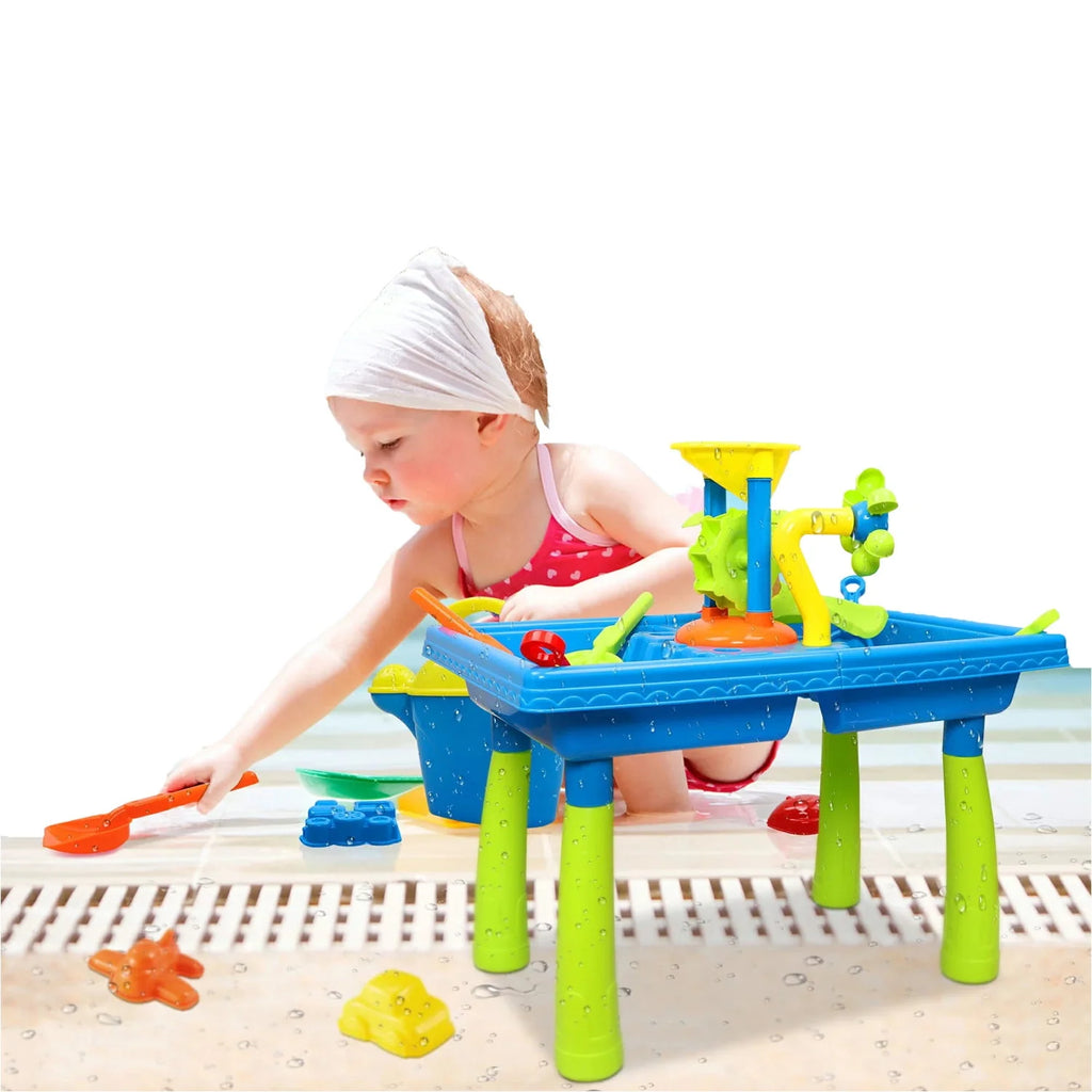 Water Tables for Toddlers Outdoor Sand Toys 38Pcs Set D580