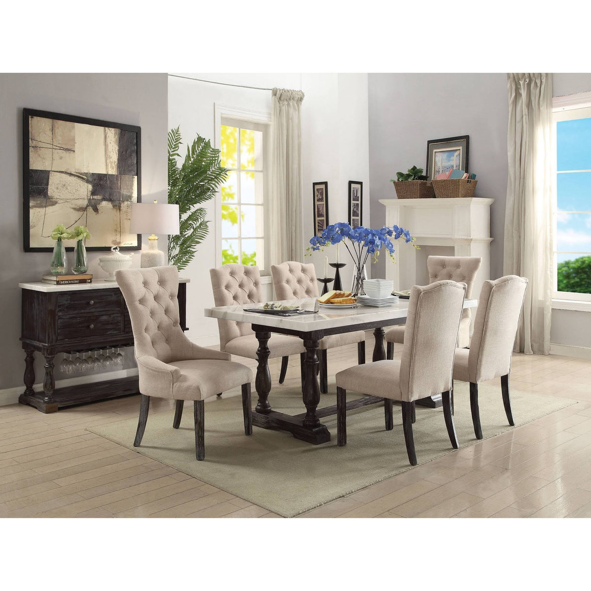 White Marble Server P6233
