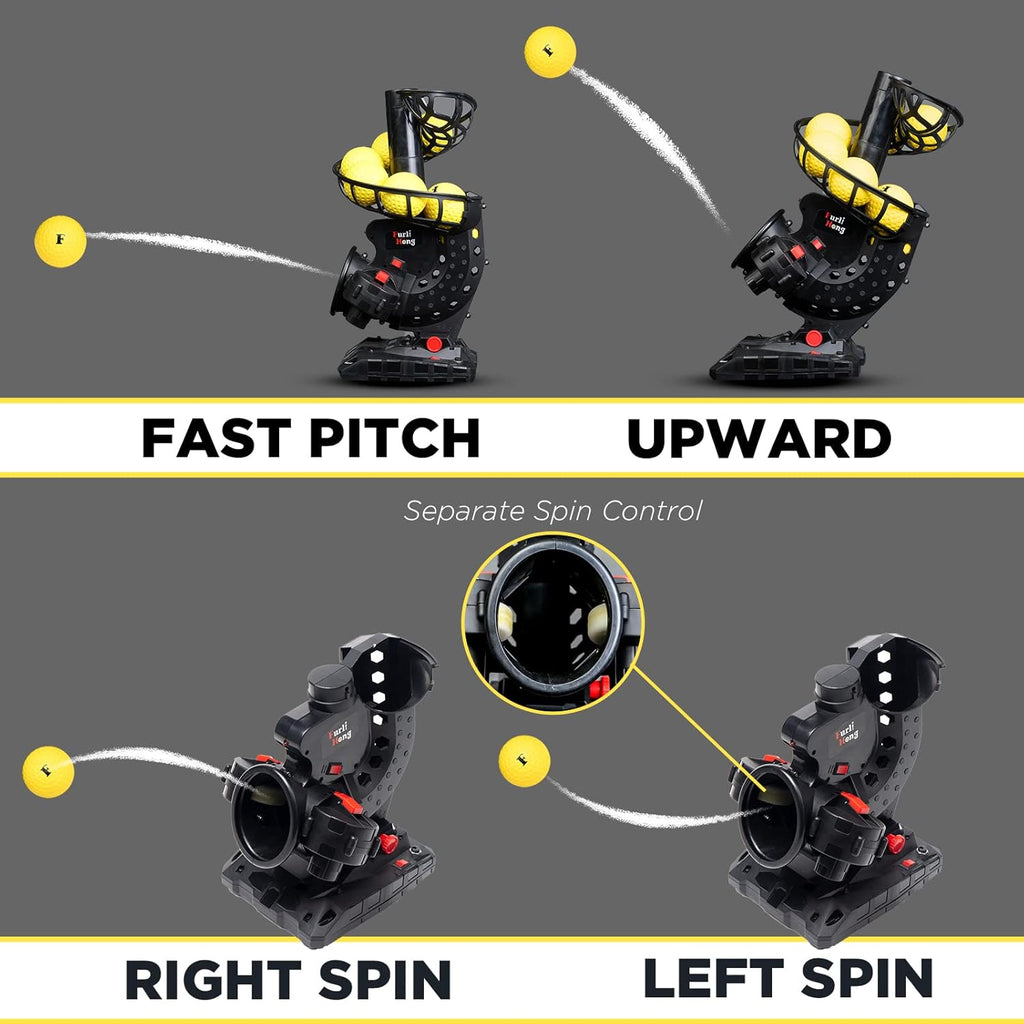 Electronic Baseball Pitching Machine with 8 Dimpled Balls P468