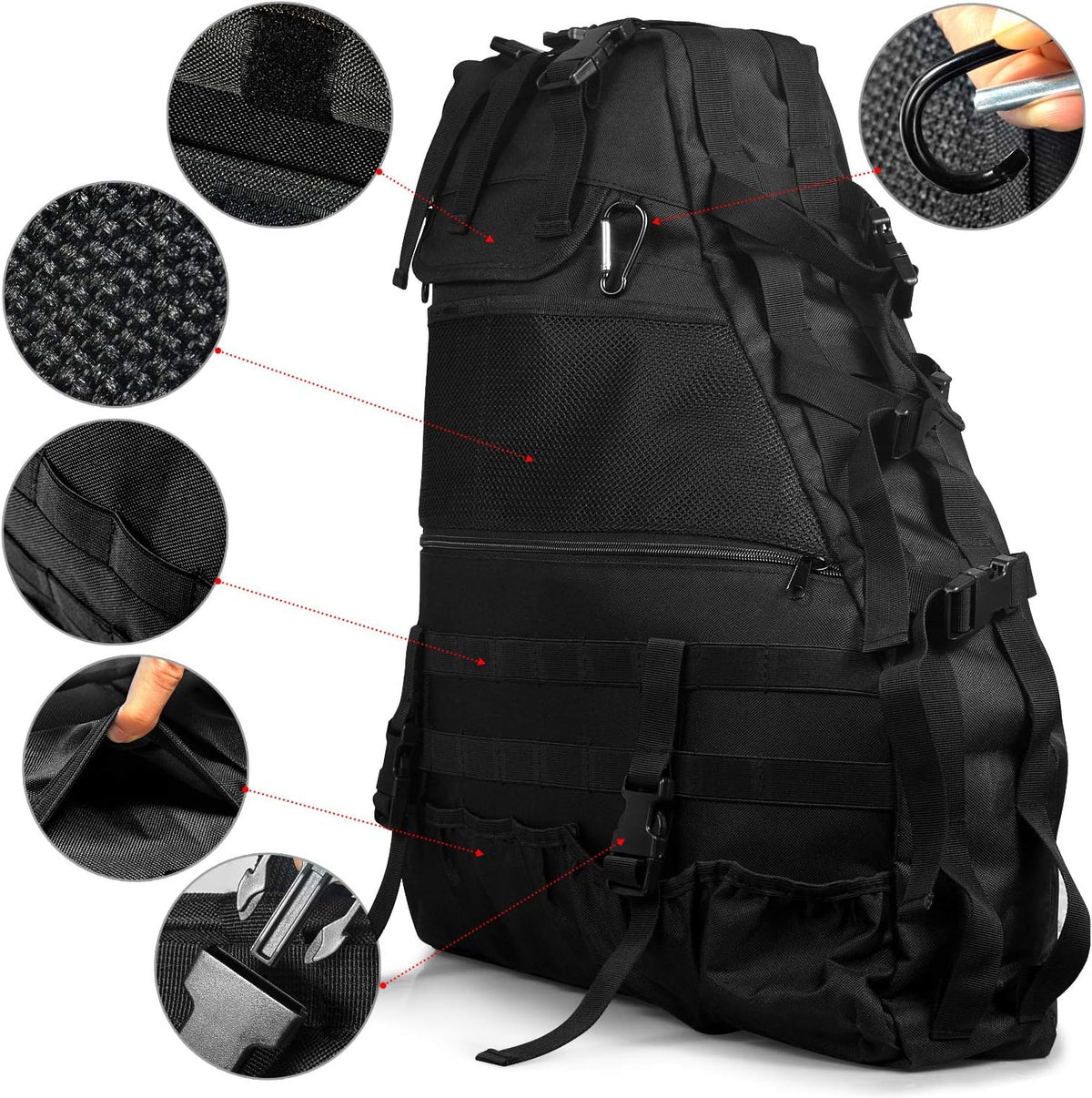 Roll Bar Storage Bag Cage with Multi-Pockets & Organizers J880
