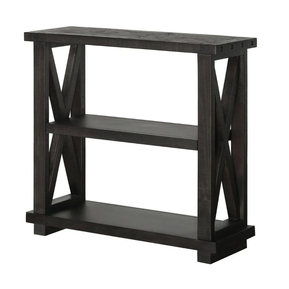 3 Shelf Solid Wood Bookshelf W96173
