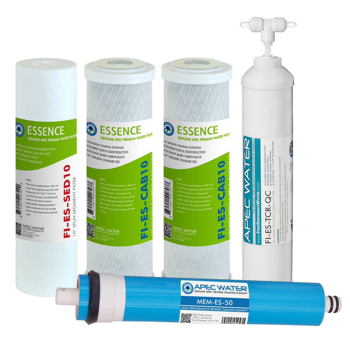 50 GPD High Capacity Complete Replacement Set for Reverse Osmosis Water Filter System D764