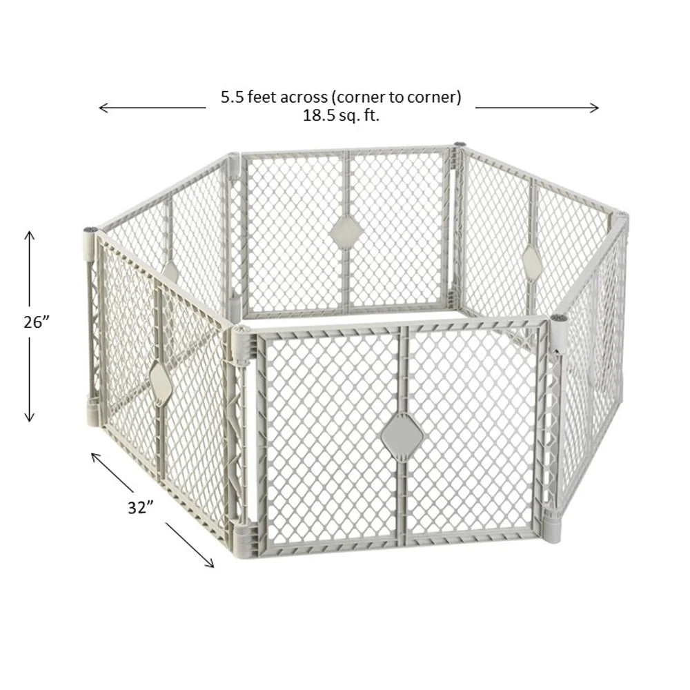 Gray Plastic Baby Play Yard J57182