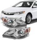 Chrome Clear Projector Headlights Pair B4841