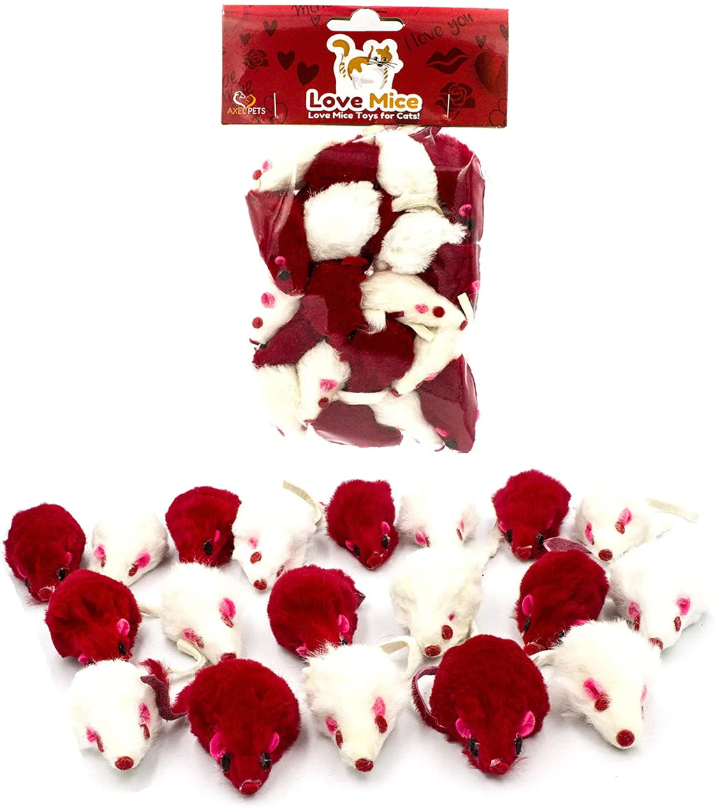 20 Catnip Cat Mice Toys with Rattle Sound Y7005