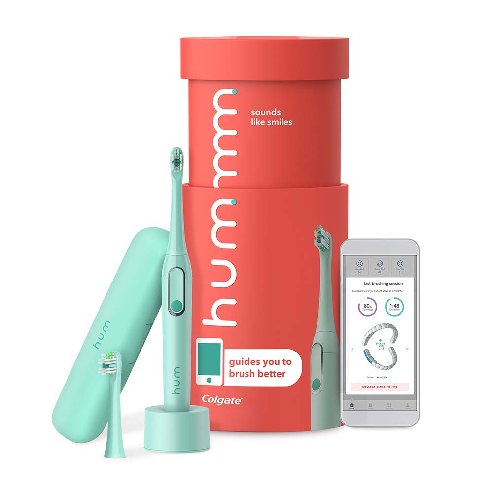 Blue Electric Toothbrush Kit, Rechargeable Sonic Toothbrush with Travel Case & Bonus Replacement Brush Head, Pack of 2 W936